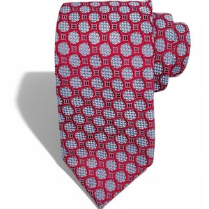 Ermenegildo Zegna Geometric Pattern Silk Tie